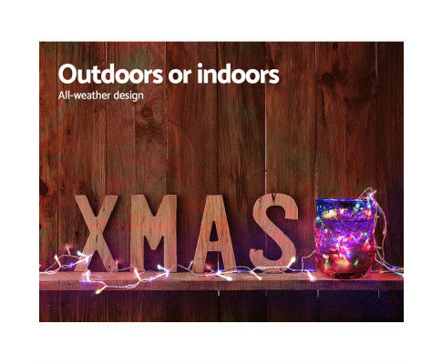 Jingle Jollys 50M Christmas String Lights 500LED Multi Colour