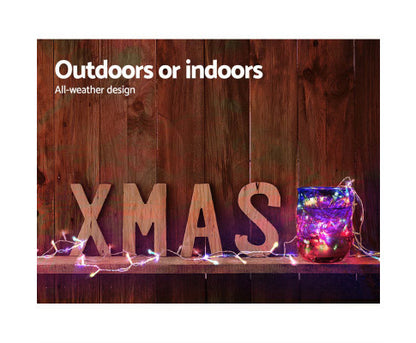 Jingle Jollys 50M Christmas String Lights 500LED Multi Colour