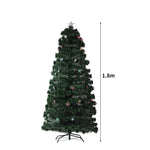 Christmas Tree 1.8M 6Ft Xmas Decorations Fibre Optic Multicolour Lights