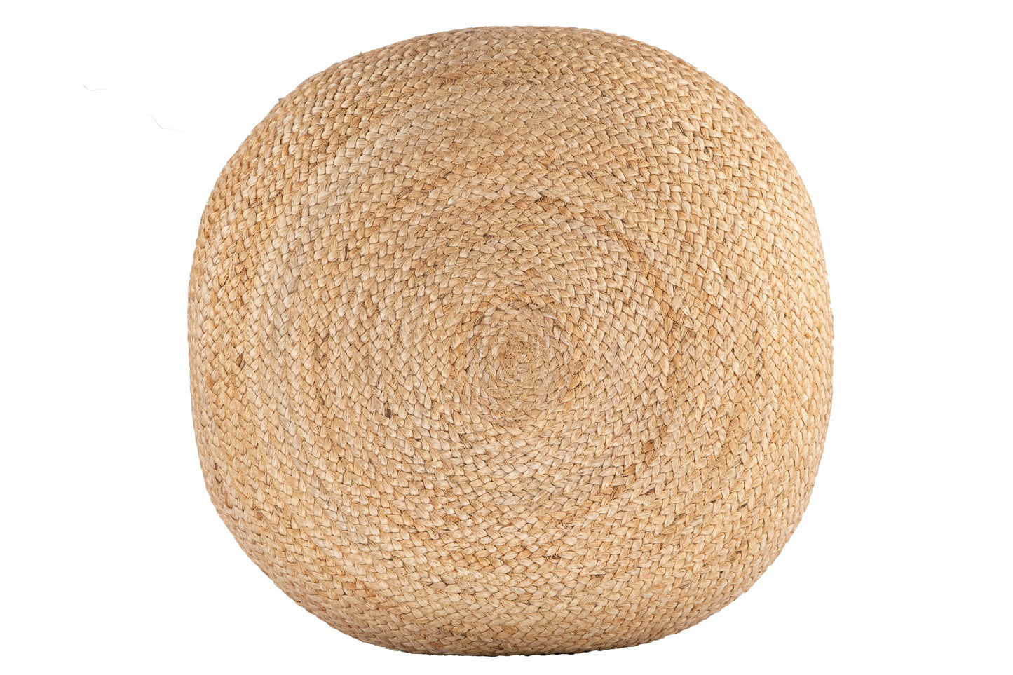 Round Jute Pouf NATURAL 26x7
