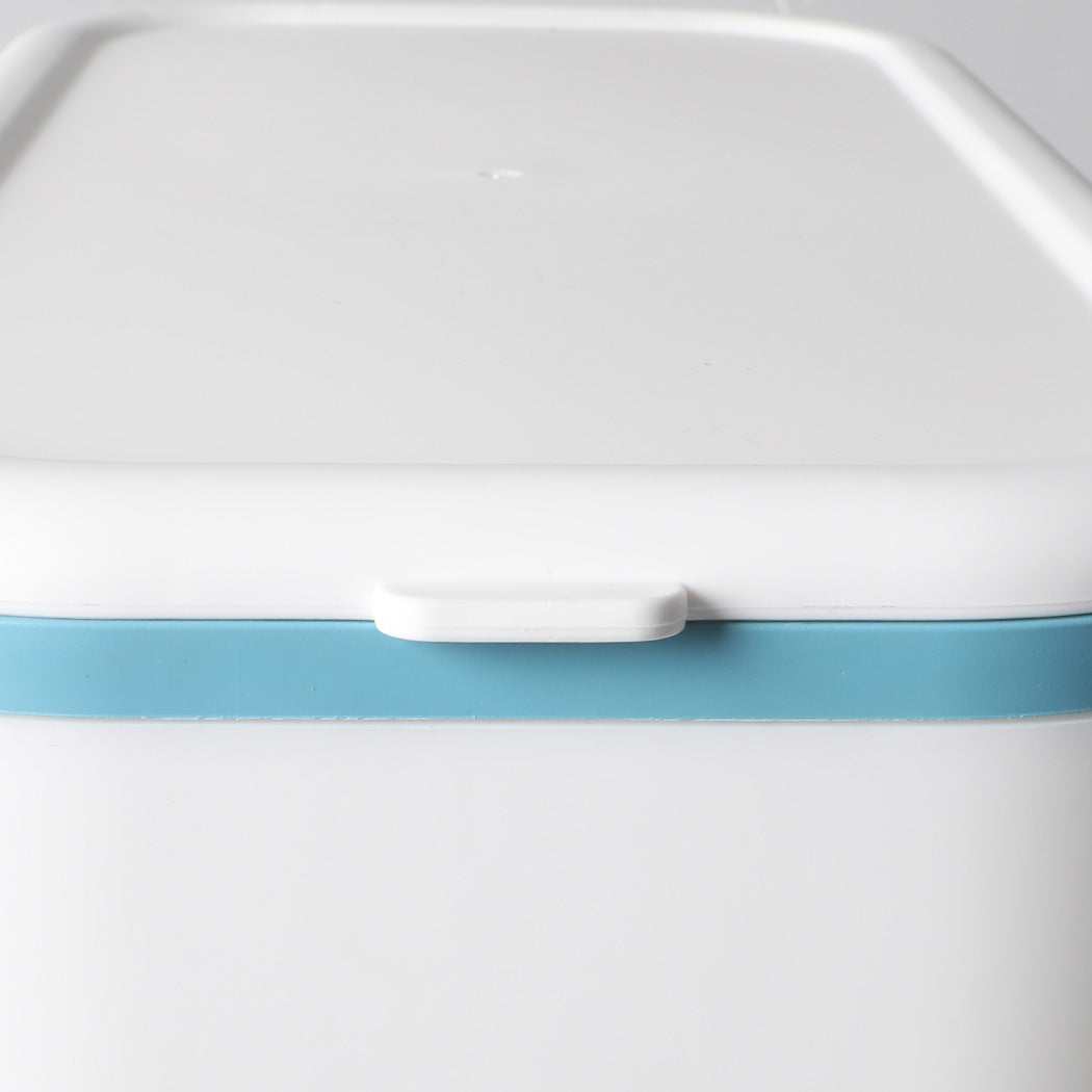 Dispenser Auto Grain Storage Box Food Flour Container 12L Blue