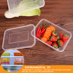 200 Pcs 750ml Take Away Food Platstic Containers Boxes