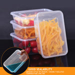 200 Pcs 1000ml Take Away Food Platstic Containers Boxes Base and Lids Bulk Pack