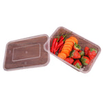 200 Pcs 750ml Take Away Food Platstic Containers Boxes
