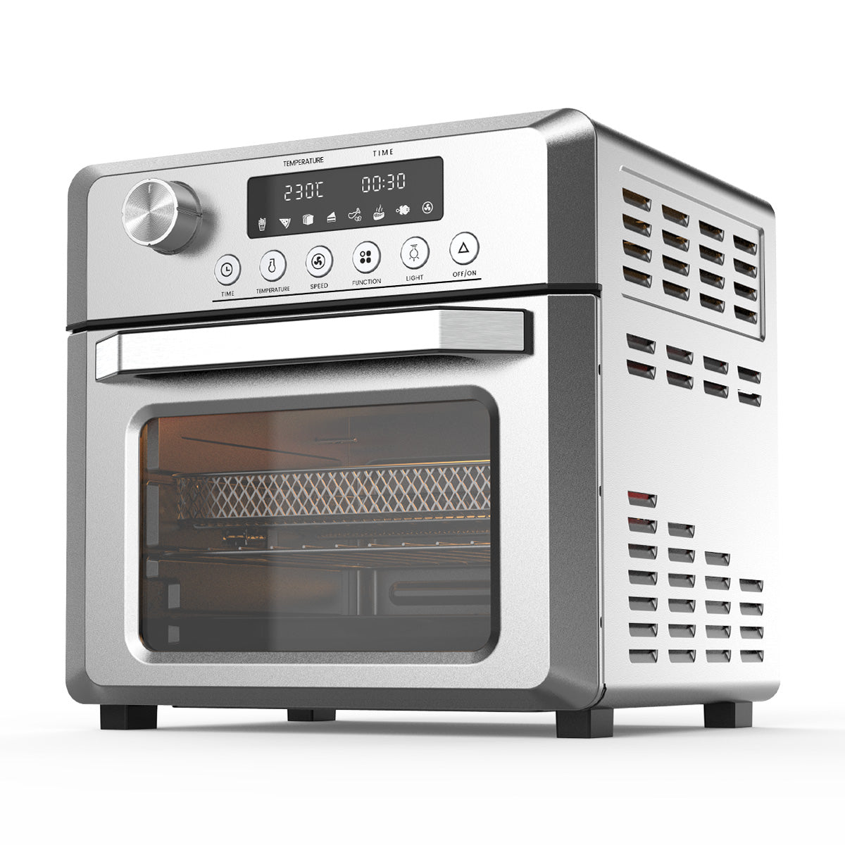 Pronti 18L 1500W Electric Air Fryer Multi Cooker Oven Silver ...