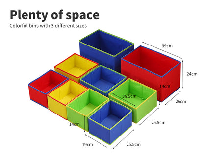 Multi-bin Kids Toy Box-Nature