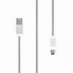 Stainless steel magnetic charging cable with USB