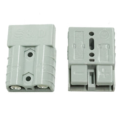 Pair Anderson Style Plug Connector 50Amp Caravan Solar 6Awg Grey Au