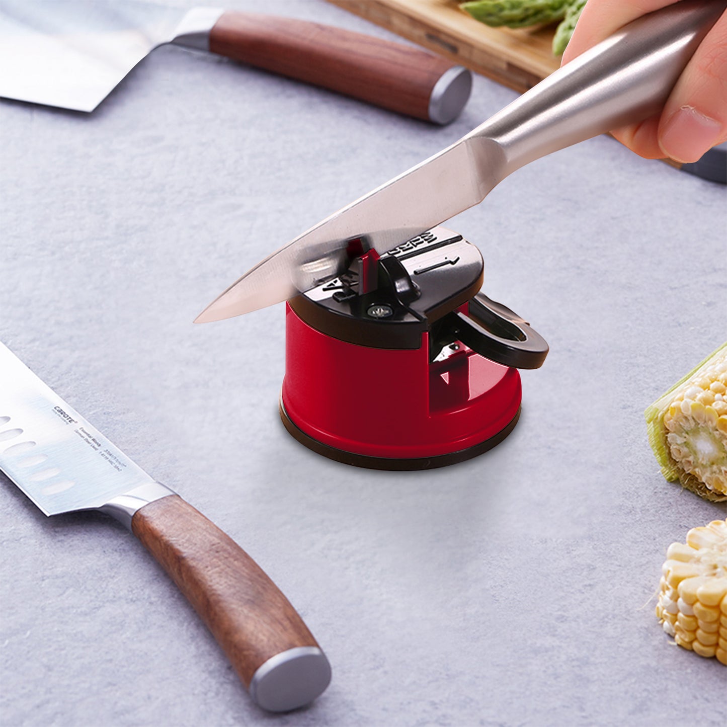 2Pcs Kitchen Sharpner Knife Sharpener Sharp Diamond For Knives Blades Scissors Tools