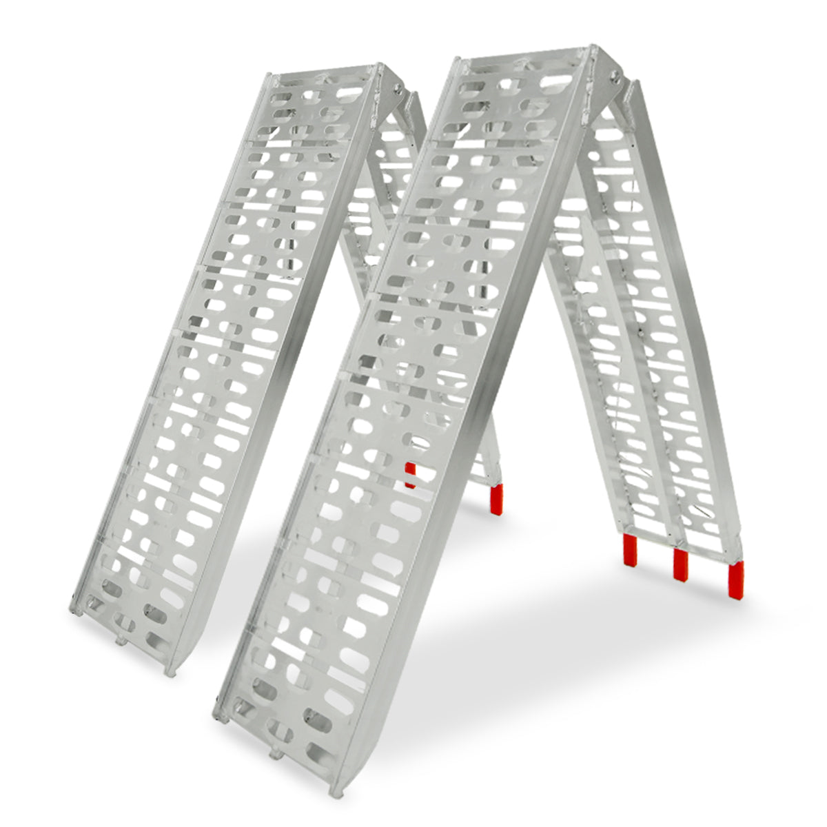 2X ALUMINIUM FOLDING LOADING RAMPS ATV Motorbike