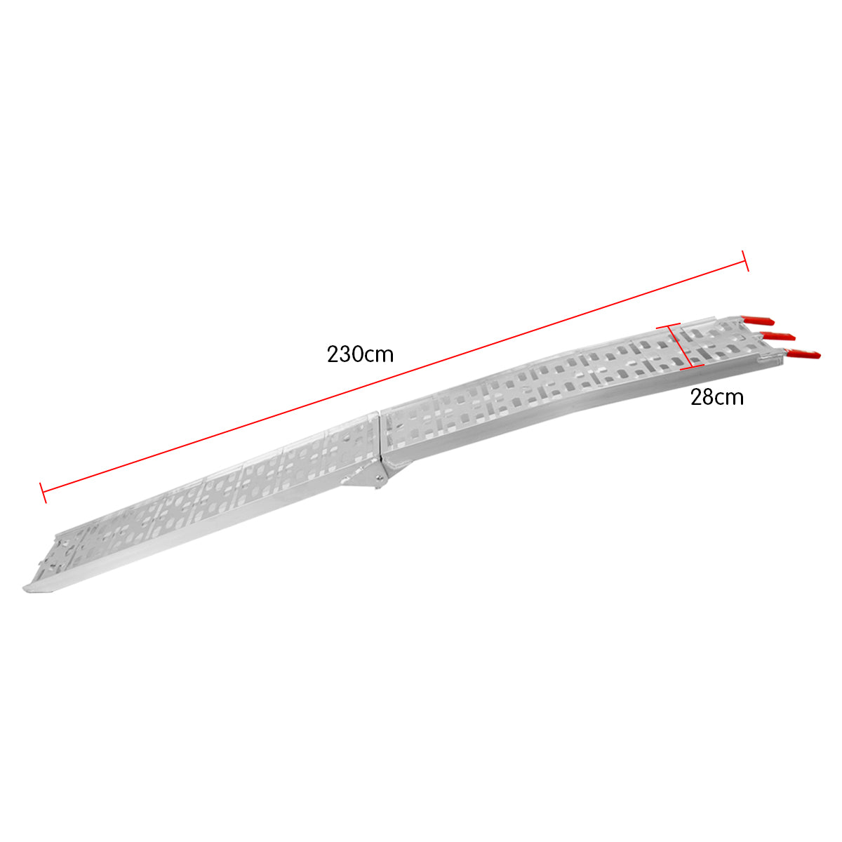 2X ALUMINIUM FOLDING LOADING RAMPS ATV Motorbike