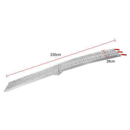 2X ALUMINIUM FOLDING LOADING RAMPS ATV Motorbike