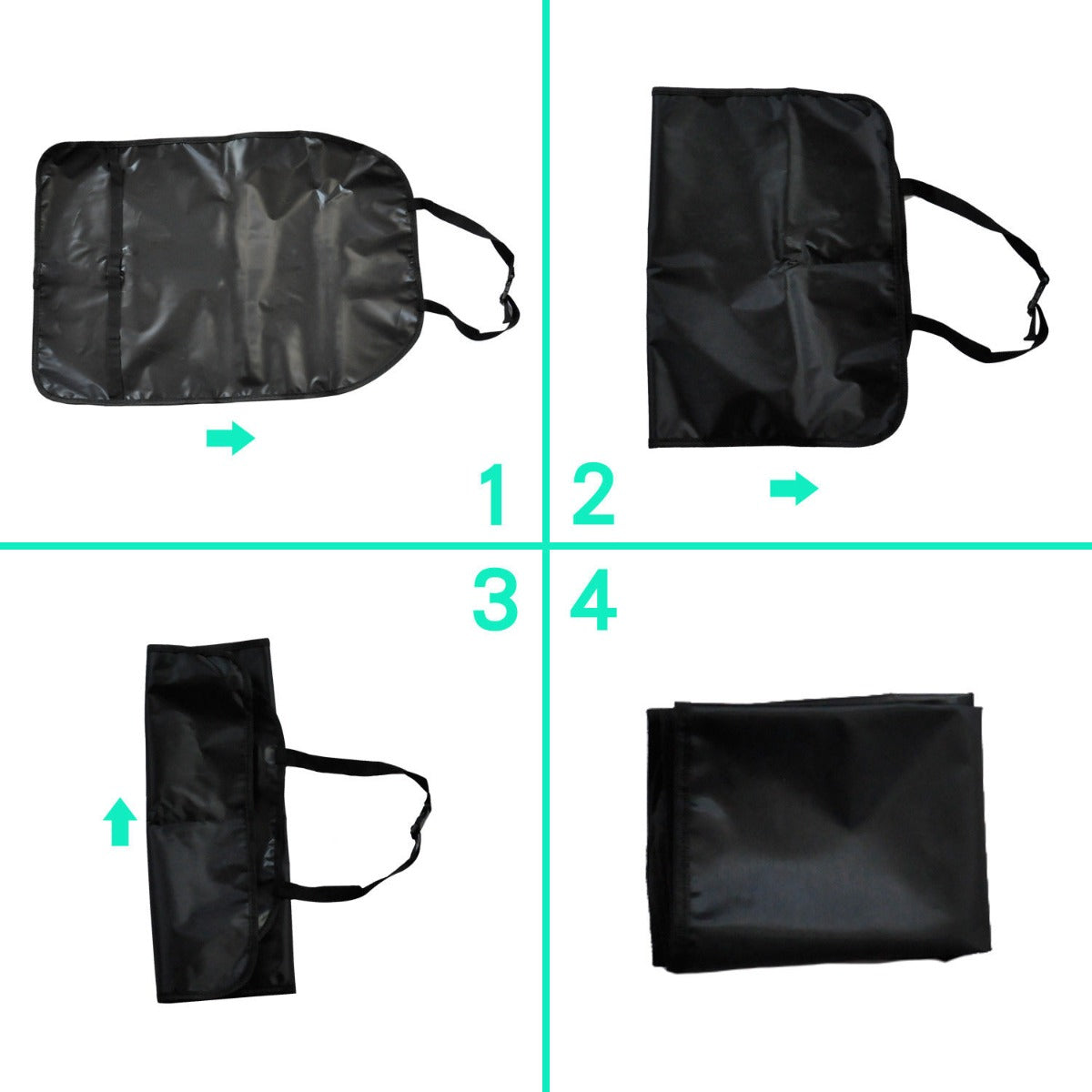 2x Car Back Seat Protectors Covers Kids Kick Mat Padded Mats Children Kid Care