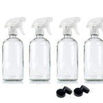 6x 500ml Clear Glass Spray Bottles Trigger Water Sprayer Aromatherapy Dispenser