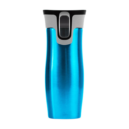 Autoseal Thermos Coffee Water Bottle Travel Mug Drink Cup Flask Blue