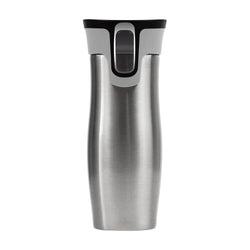 Autoseal Thermos Coffee Water Bottle Travel Mug Drink Cup Flask Silver