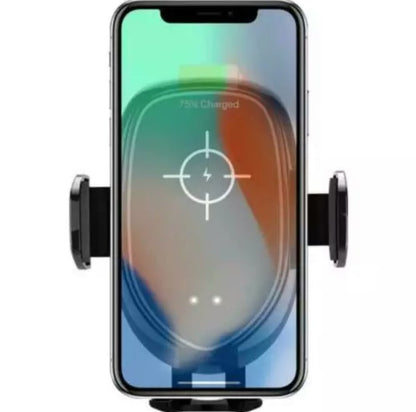 Qi Wireless Car Charger Phone Holder Red 
