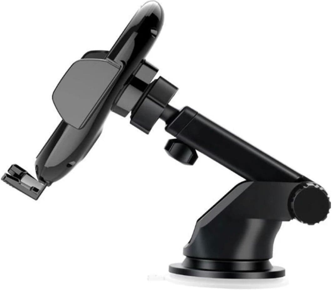 Qi Wireless Car Charger Phone Holder Red 
