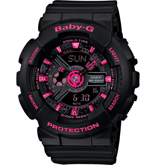  Casio Baby-G Analogue/Digital Female Black Watch BA111-1ADR...