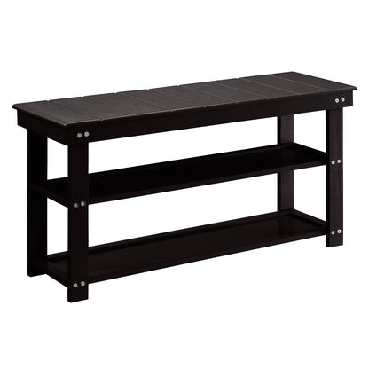 Stylish Grey/Black Shoe Storage Bench