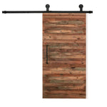 2M Antique Classic Style Single Sliding Barn Door Hardware Track Roller Kit