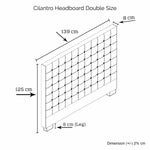 Cilantro Double Charcoal Headboard
