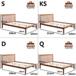 Premium Pine Wood Kids Children Bed Frame Mattress Platform Queen Size