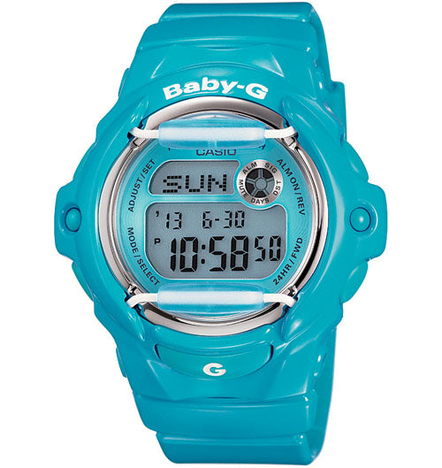  Casio Baby-G Digital Female Blue Watch BG-169R-2B BG-169R-2BDR