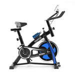 Powertrain Flywheel Exercise Spin Bike Home Gym Cardio - Blue