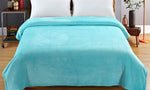 320GSM 220x240cm Ultra Soft Mink Blanket Warm Throw in Teal Colour