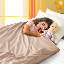 Kids Anti-Anxiety Weighted Blanket Cotton Cover in Beige Colour