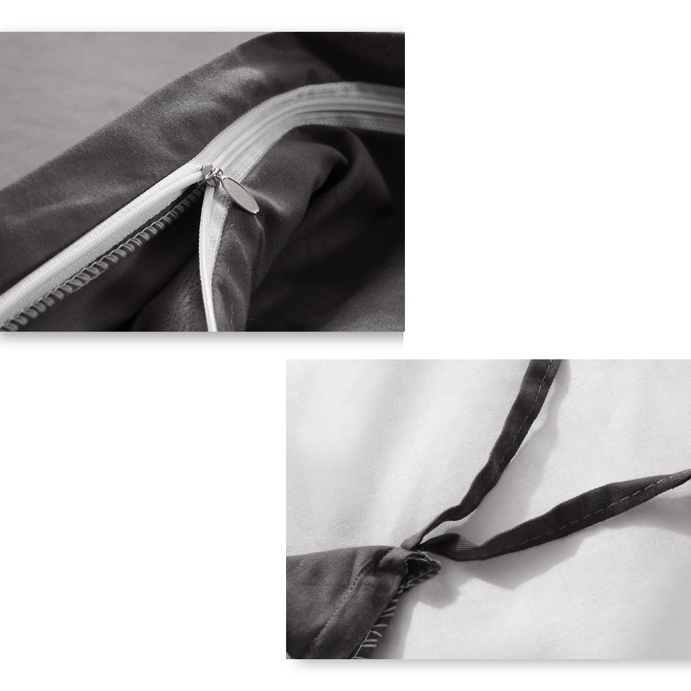121x92cm Cotton Anti Anxiety Weighted Blanket Cover Protector Grey