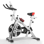 Powertrain Heavy Flywheel Exercise Spin Bike - Silver