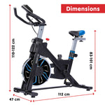 RX-600 Exercise Spin Bike Cardio Cycle - Blue
