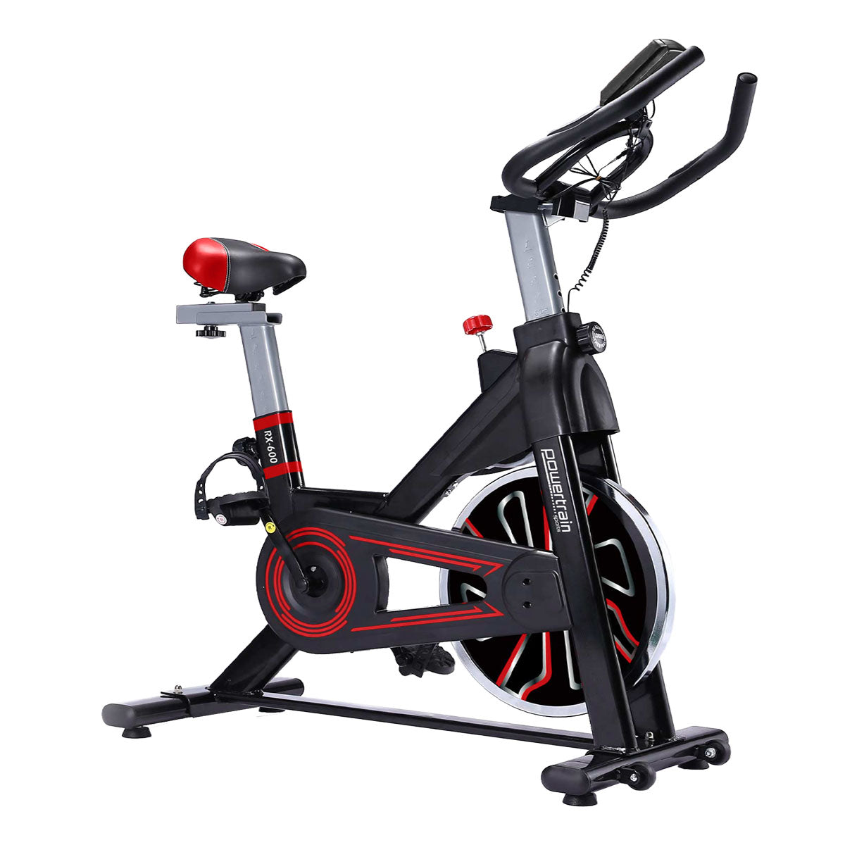 RX-600 Exercise Spin Bike Cardio Cycle - Red
