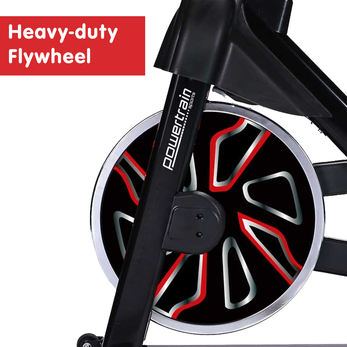 RX-600 Exercise Spin Bike Cardio Cycle - Red