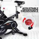 PowerTrain RX-900 Exercise Spin Bike Cardio Cycle - Silver