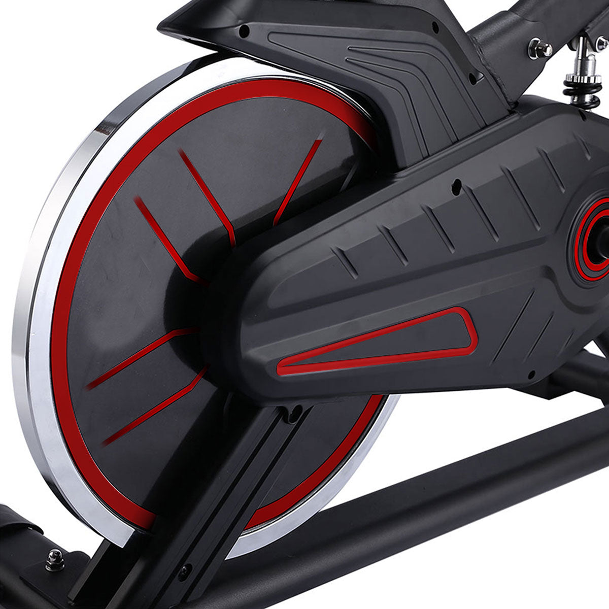 PowerTrain RX-200 Exercise Spin Bike Cardio Cycle - Red