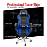 Gaming Office Chairs With Back Massage Pointer And Recliner Footrest