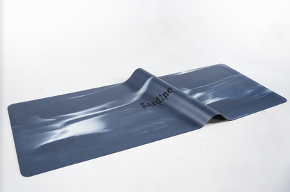 Blue Natural Rubber Yoga Mat, Extra 4.5Mm, Thick & Large Mat, High-Density, Anti-Tear