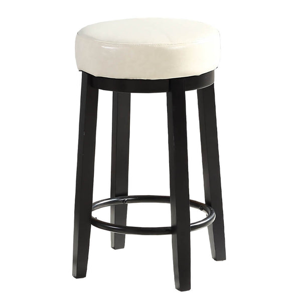  2x 75cm Swivel Bar Stool Kitchen Stool Wood Barstools Dining Chair Cream