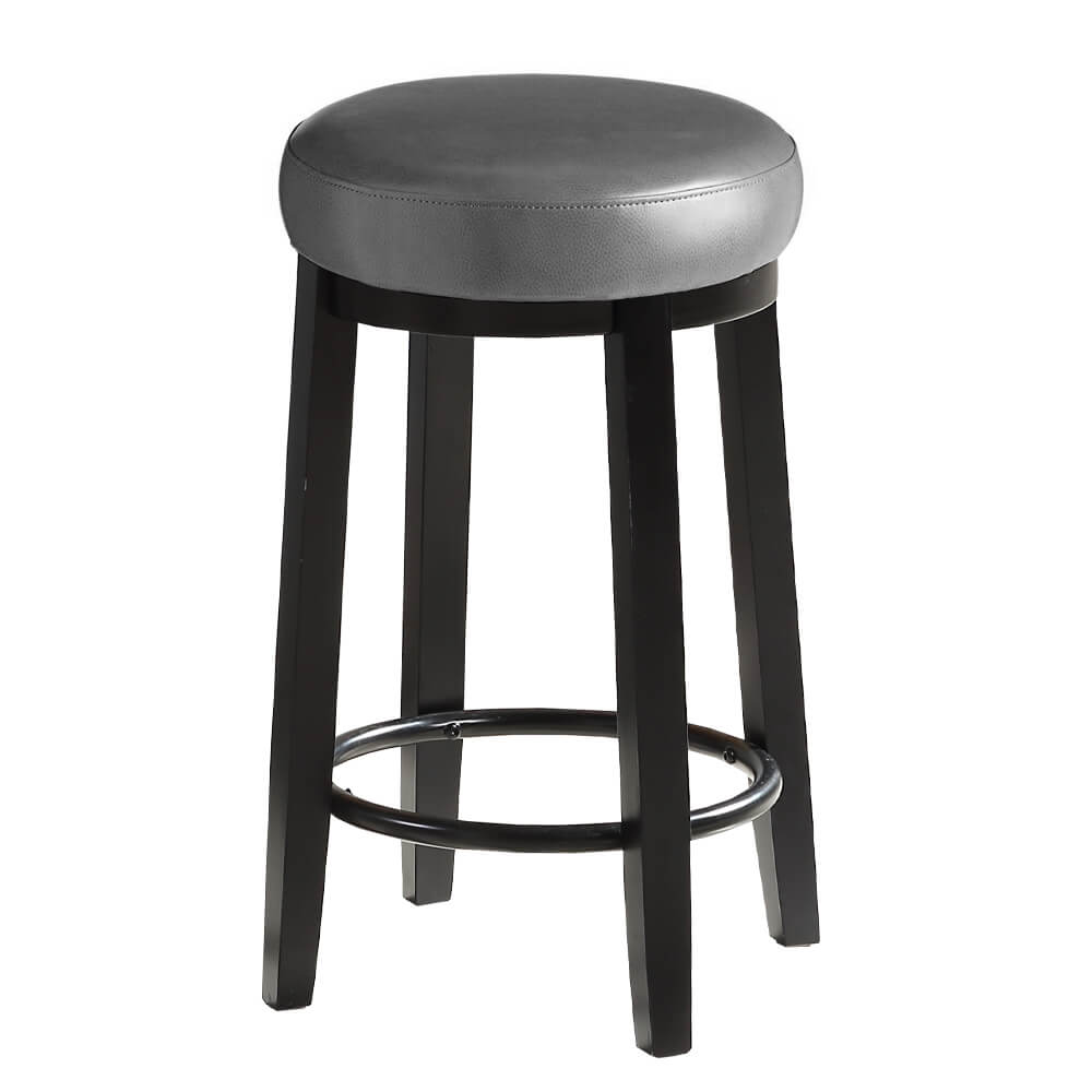 2x 75cm Swivel Bar Stool Kitchen Stool Wood Barstools Dining Chair Grey