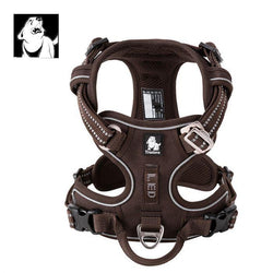 High Density NYLON Pull Harness Brown