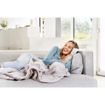Buerer Heated Over blanket Throw (Cosy Nordic Toffee)