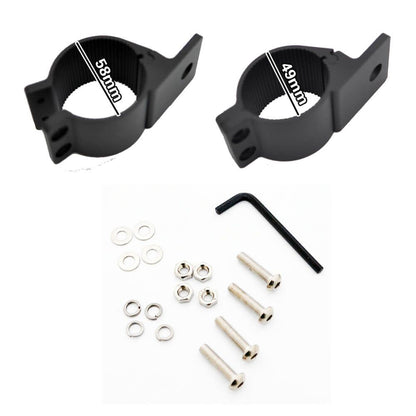 Pair 2" Bullbar Mount Bracket Clamp Led Light Bar Hid Arb Mount Uhf 49 54Mm