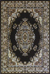 Black traditional quality rug c17135/500