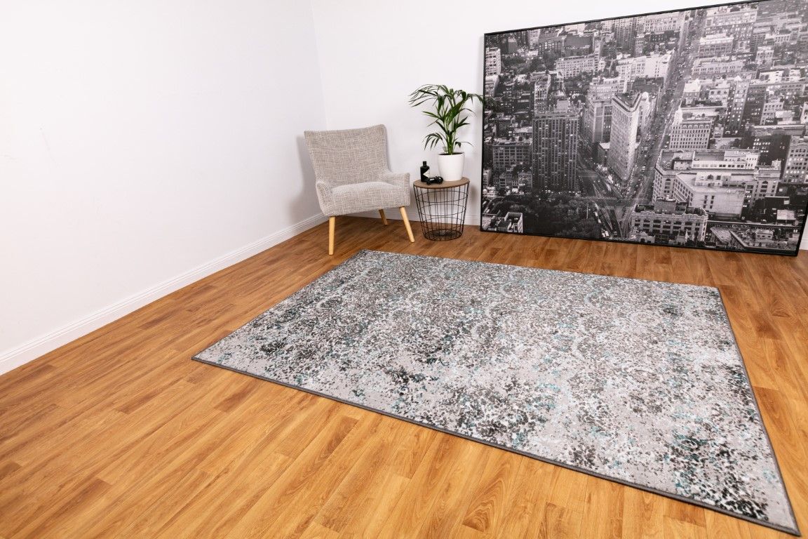 Silky touch rug grey blue c8313/grey blue 
