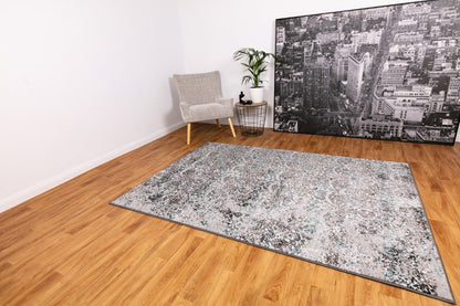 Silky touch rug grey blue c8313/grey blue 
