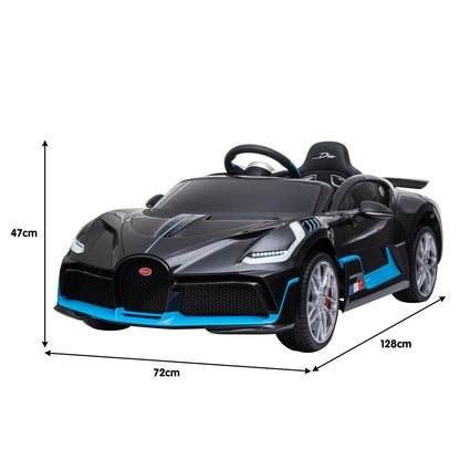 Bugatti Divo Kids Ride On Car Black Edition