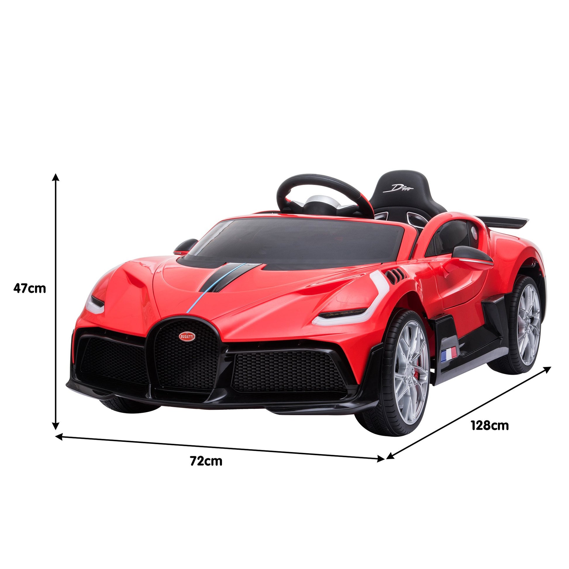 Bugatti Divo Kids Ride On Car Black Edition